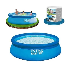 Набор!!! Надувной бассейн Intex EASY SET 366x76 см, с тентом и альгитинн, арт. 28130 в наборе