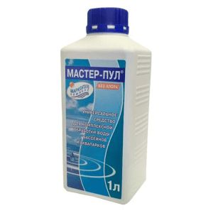 Мастер-Пул 1 л бутылка, бесхлорное жидкое ср-во