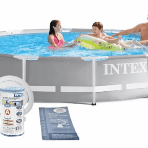 Каркасный бассейн Intex для дачи 26702 Prism Frame Pool 305x76 + фильтр-насос на 2000 л/ч